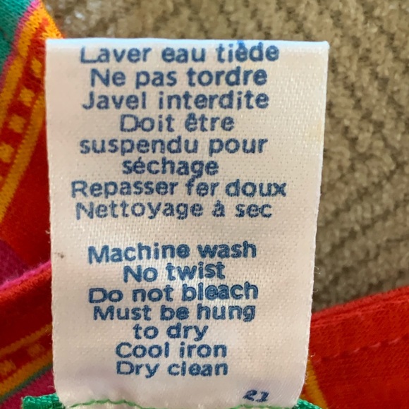 Kenzo Paris red pink green stripe strapless dress - Picture 9 of 10